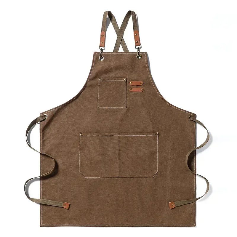 Meat Monitor Heavy Duty Oil Proof Canvas BBQ Apron